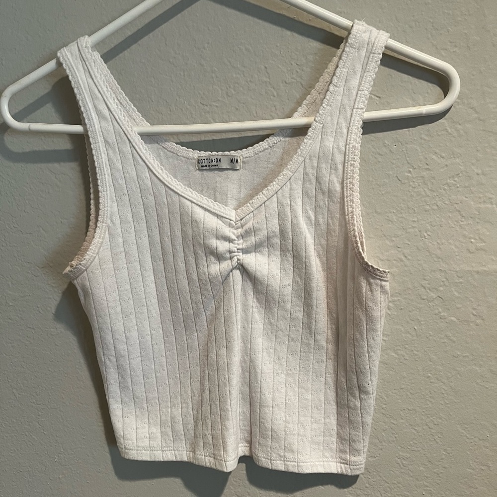 White tank top